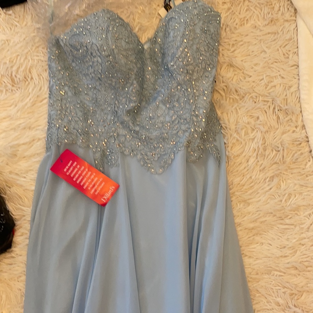 Beautiful gown new with tags Cinderella blue Coya Collection Dress size medium